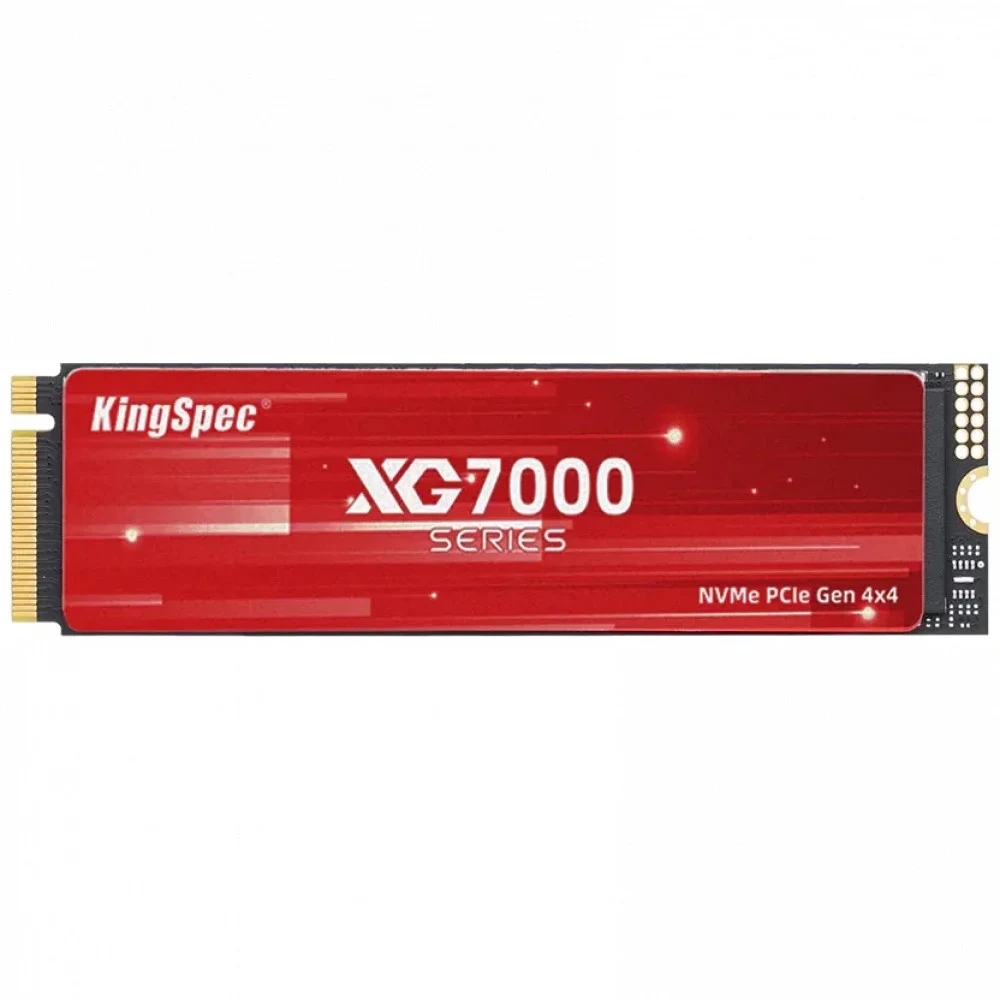 SSD M.2 KingSpec 2.0Tb XG7000 Series <XG7000-2TB> (PCI-E 4.0 x4, up to 7400/6600MBs, 3D TLC, 1200TBW, NVMe 1.4, 22х80mm, heatsink)