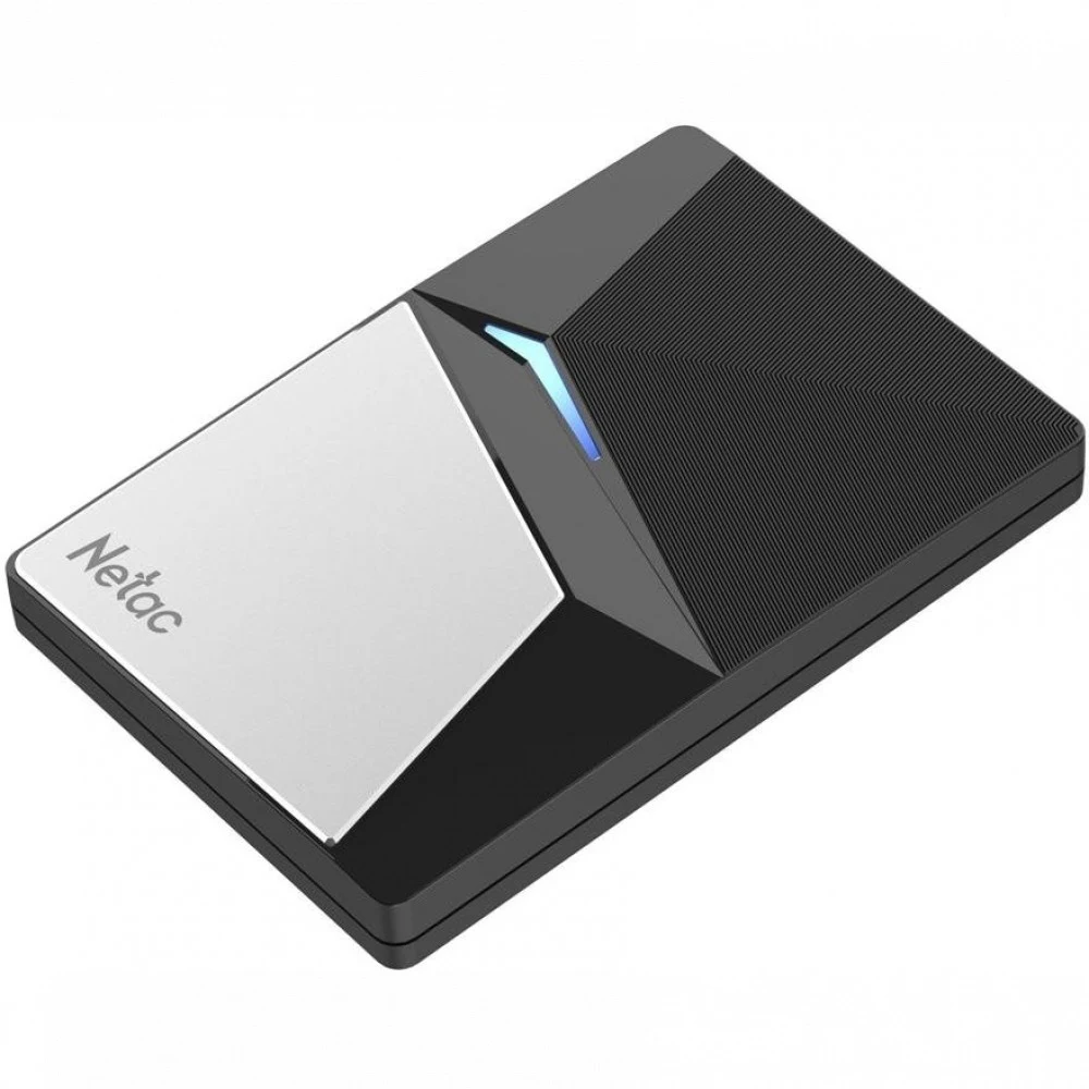 SSD накопитель Netac Z7S 480GB USB 3.2 Gen 2 Type-C External SSD, R/W up to 550MB/480MB/s,with USB-C to USB-A cable and USB-A to USB-C adapter 3Y wty