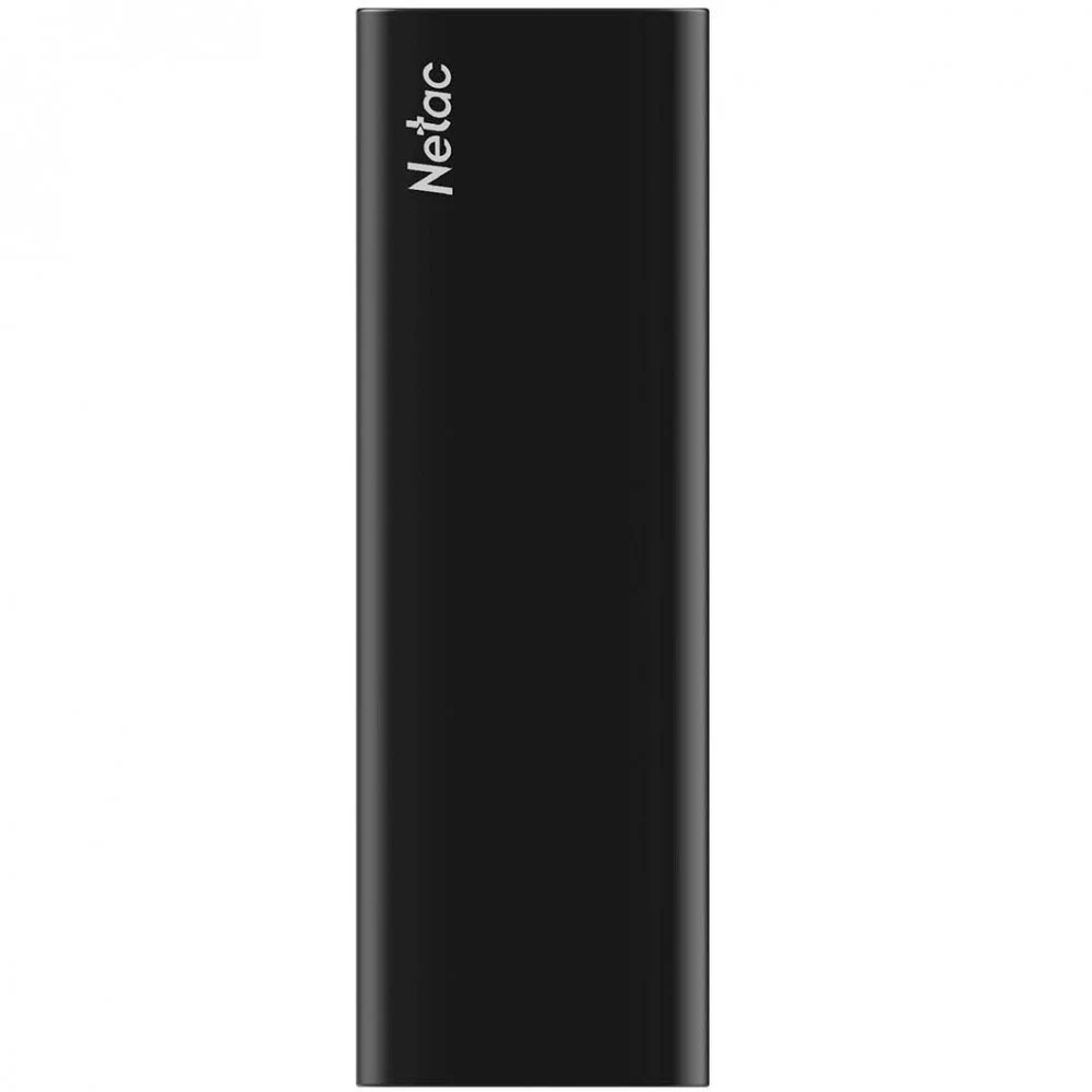 SSD накопитель Netac Z SLIM Black 1TB USB 3.2 Gen 2 Type-C External SSD, R/W up to 550MB/480MB/s,with USB-C to USB-A cable and USB-A to USB-C adapter 3Y wty