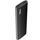SSD накопитель Netac Z SLIM Black 1TB USB 3.2 Gen 2 Type-C External SSD, R/W up to 550MB/480MB/s,with USB-C to USB-A cable and USB-A to USB-C adapter 3Y wty
