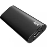 SSD накопитель Netac Z SLIM Black 1TB USB 3.2 Gen 2 Type-C External SSD, R/W up to 550MB/480MB/s,with USB-C to USB-A cable and USB-A to USB-C adapter 3Y wty