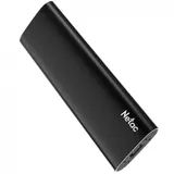 SSD накопитель Netac Z SLIM Black 1TB USB 3.2 Gen 2 Type-C External SSD, R/W up to 550MB/480MB/s,with USB-C to USB-A cable and USB-A to USB-C adapter 3Y wty