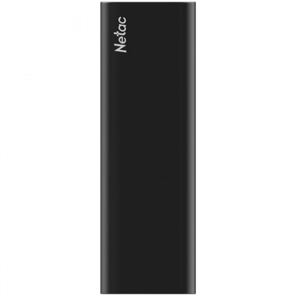 SSD накопитель Netac Z SLIM Black 500GB USB 3.2 Gen 2 Type-C External SSD, R/W up to 550MB/480MB/s,with USB-C to USB-A cable and USB-A to USB-C adapter 3Y wty