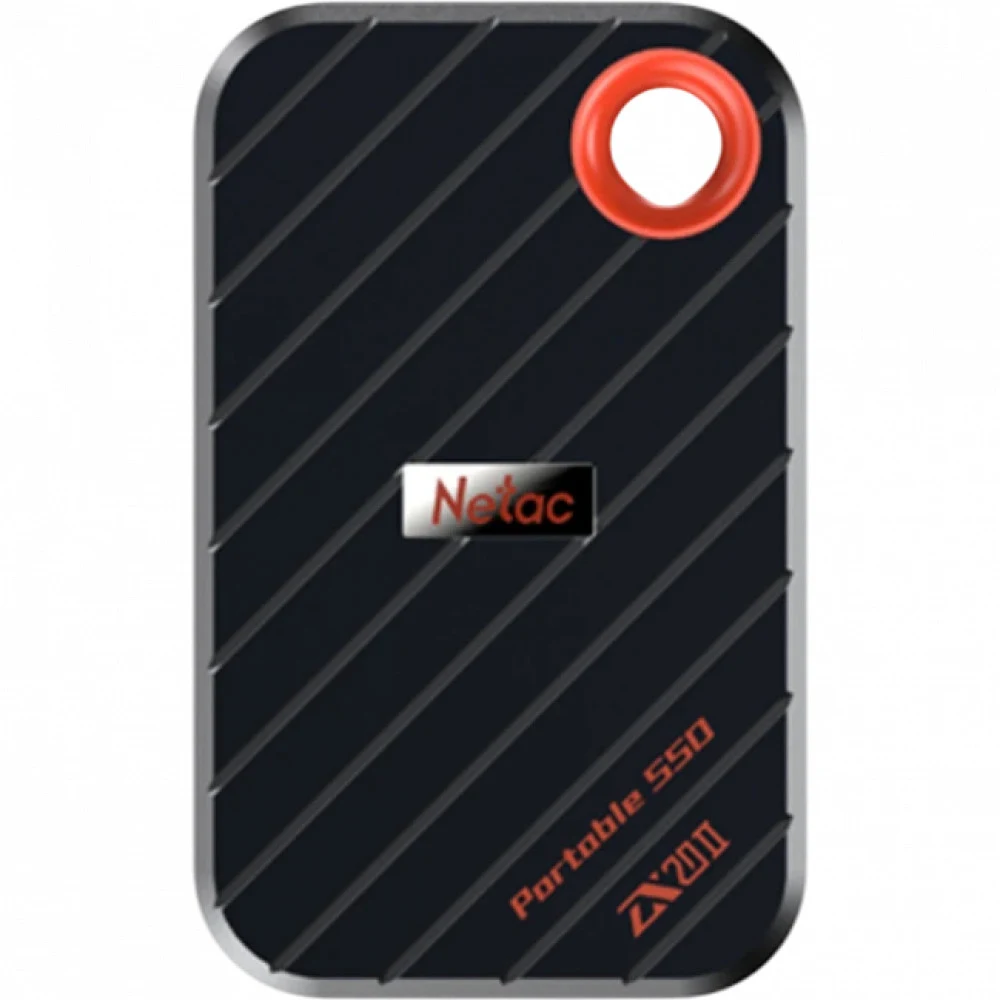 SSD накопитель Netac ZX20 II 512GB USB 3.2 Gen 2 Type-C External Magnetic Portable SSD, R/W up to 2000MB/1800MB/s, with USB C to A cable and 20Gbps USB C to C cable 3Y wty