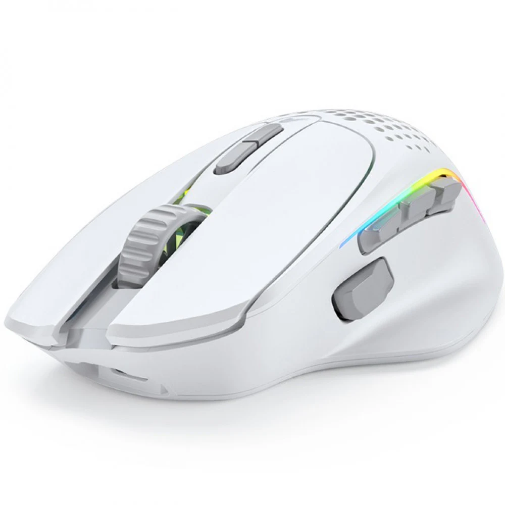 Компьютерная мышь, Glorious, Model I 2 Wireless, GLO-MS-IWV2-MW, Игровая, Оптическая, Беспроводная, 2.4 Ghz, Bluetooth 5.2 LE, Glorious BAMF 2.0 Sensor, 26000 DPI, 650 IPS, 50G, 1000 Hz, RGB, 9 кноп