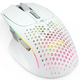 Компьютерная мышь, Glorious, Model I 2 Wireless, GLO-MS-IWV2-MW, Игровая, Оптическая, Беспроводная, 2.4 Ghz, Bluetooth 5.2 LE, Glorious BAMF 2.0 Sensor, 26000 DPI, 650 IPS, 50G, 1000 Hz, RGB, 9 кноп