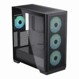 Корпус AeroCool APNX C1-R, Midi Tower, ATX, Black, 3x3.5"/3x2.5", 2xUSB3.0, USB-C