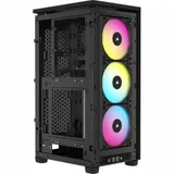 Корпус Corsair iCUE 2000D RGB Airflow, Black, 3x2.5" HDD, 2xUSB, 1хUSB-C, Mic+Audio