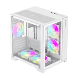 Компьютерный корпус, Gamemax, Infinity Mini WH, 9101-0000R0211, 9101-0000R00190, M-ATX, USB 3.0*1/ USB 2.0*2, HD Audio, Кулер ARGB 7*120mm, Высота процессорного кулера 155мм, Длина VGA 330мм, Количе