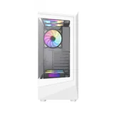 Компьютерный корпус, Gamemax, Vista COC AW, 1115-3806R0005, 12380600002, Mid Tower, ATX/m-ATX/ITX, USB2.0*1/ USB3.0*1/ TypeC *1/ HD-Audio, Кулер 5*12cм ARGB, Высота процессорного кулера 155мм, Длина