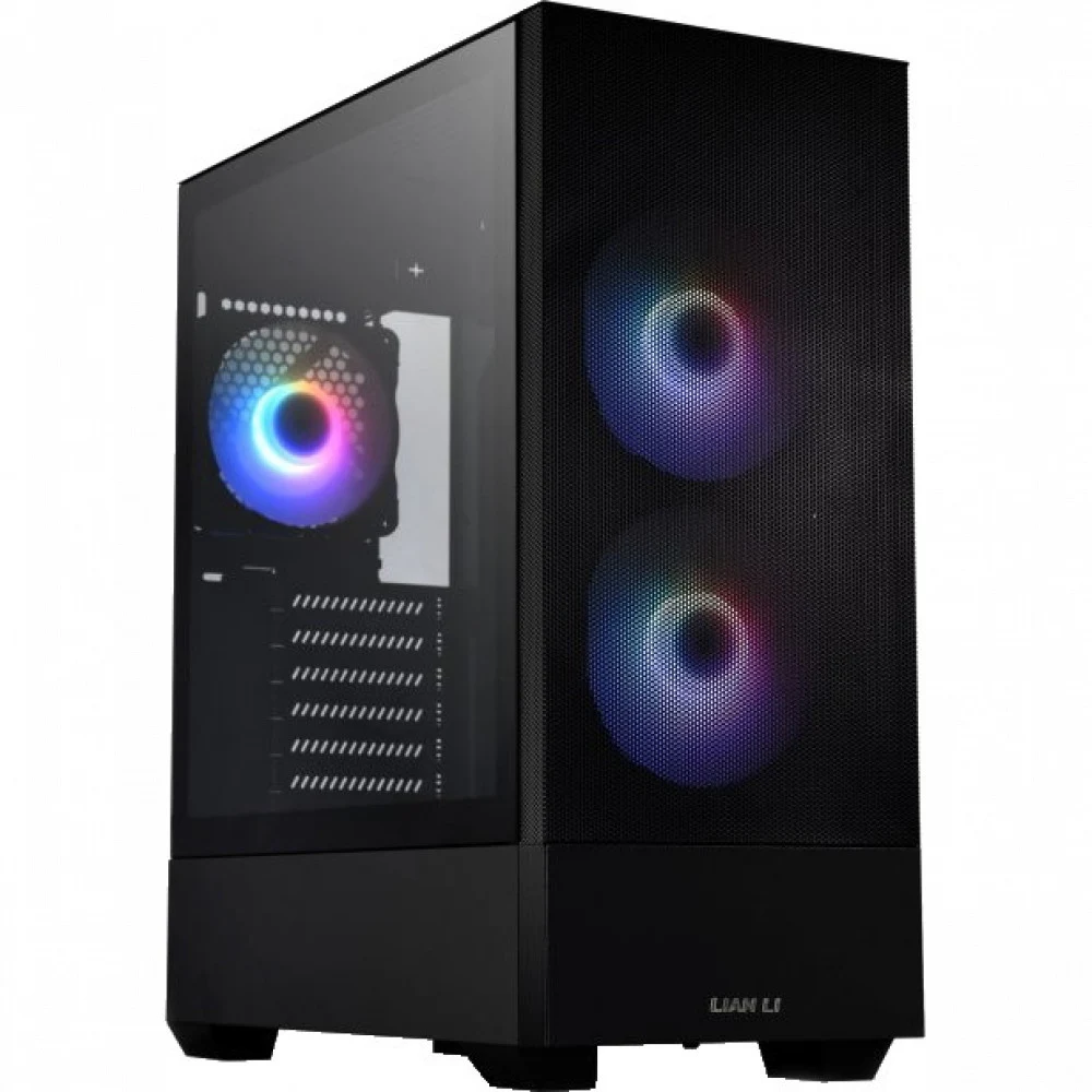 Корпус Lian Li Lancool 205 Mesh X Black ATX/m-ATX/mITX, Предустановленные вентиляторы спереди 2x140mm ARGB , сзади 1x120mm ARGB PWM Fan, 1xTypeC, G99.OE764CX.00
