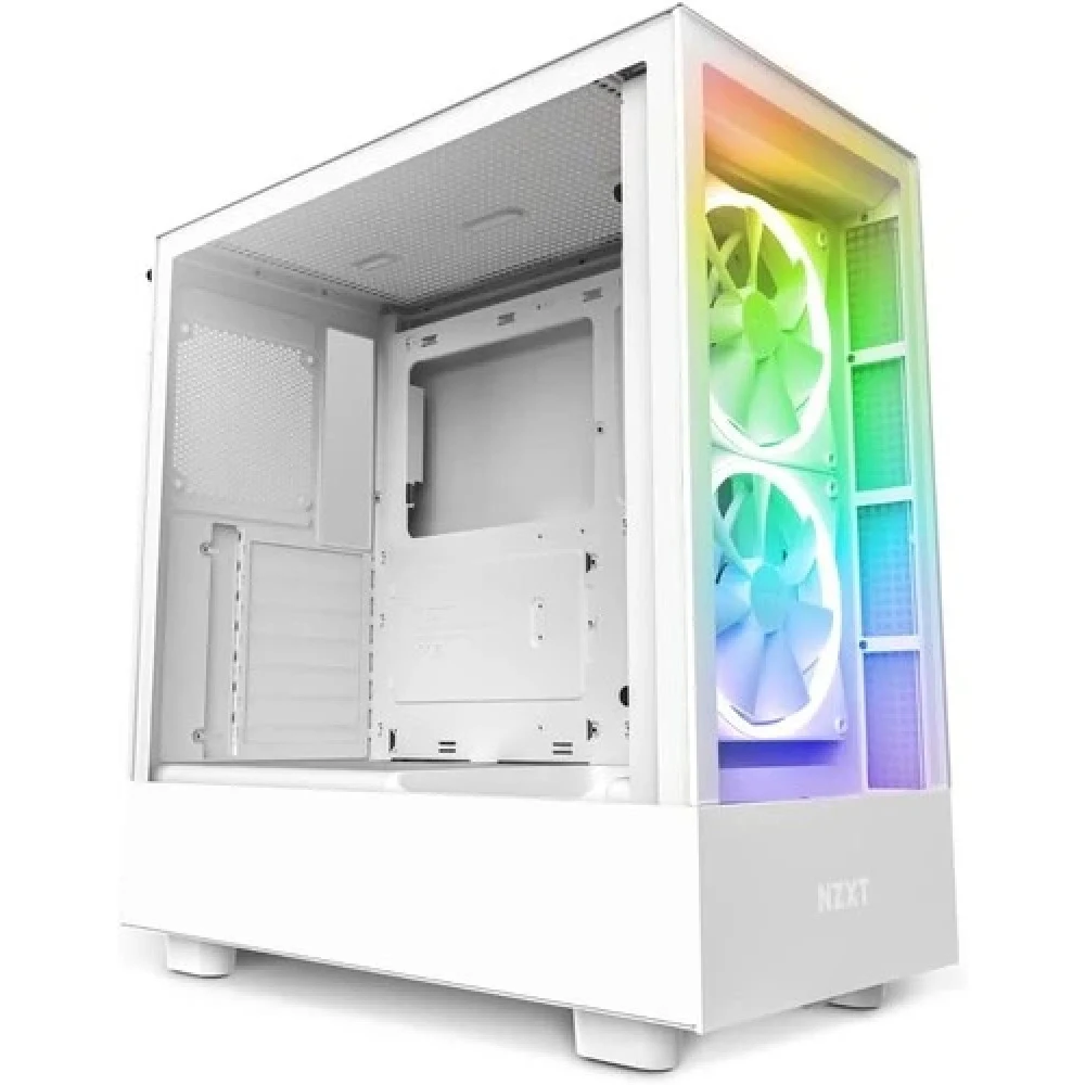 Корпус NZXT H5 Elite, Mid-Tower, M-ATX, White, 1х3.5/2х2.5 HDD, 1xUSB3.2, 1xUSB-C, Mic/Audio