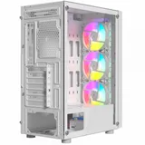 Корпус Wintek Andromeda PRO E306M-W TG, Mid Tower, ATX, White, 2x2.5"/1x3.5" HDD,3xUSB,Mic+Audio,RGB