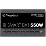 Блок питания, Thermaltake, Smart BX1 550W, PS-SPD-0550NNSABE-1, 550W, ATX, 80 Plus Bronze, APFC, 20+4 pin, 4+4pin, 6*Sata, 4*Molex, 1*FDD, 2*PCI-E 6+2 pin, Вентилятор 12 см, Кабель питания, Чёрный