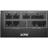 Блок питания, XPG, Core Reactor COREREACTOR650G-BKCEU, 650W, ATX, Gold, 20+4 pin, 2*4+4 pin, 12*Sata, 4*Molex, 4*PCI-E 6+2 pin, Модульный, Вентилятор 12 см, Кабель питания, Чёрный