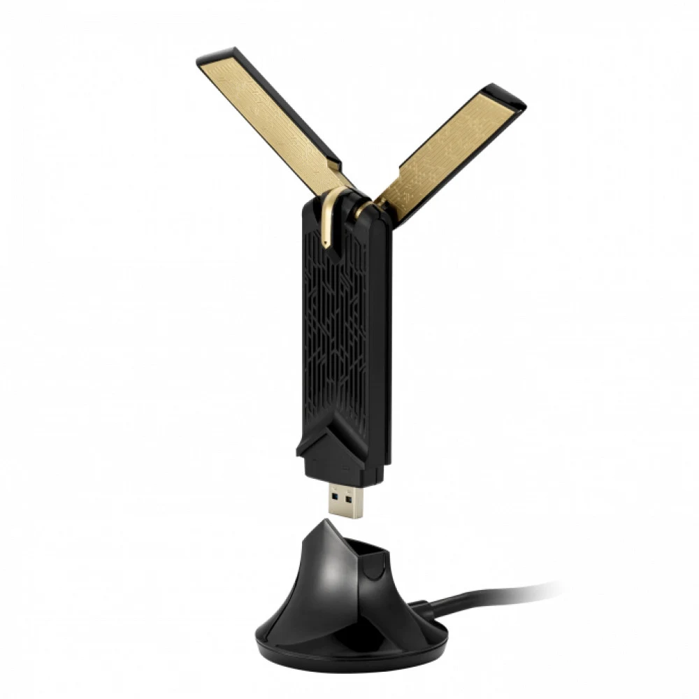 Адаптер беспроводной связи (Wi-Fi) ASUS USB-AX56 Dual-band WiFi 6 USB Adapter EU /CRADLE RTL {20} (998253) (90IG06H0-MO0R00)
