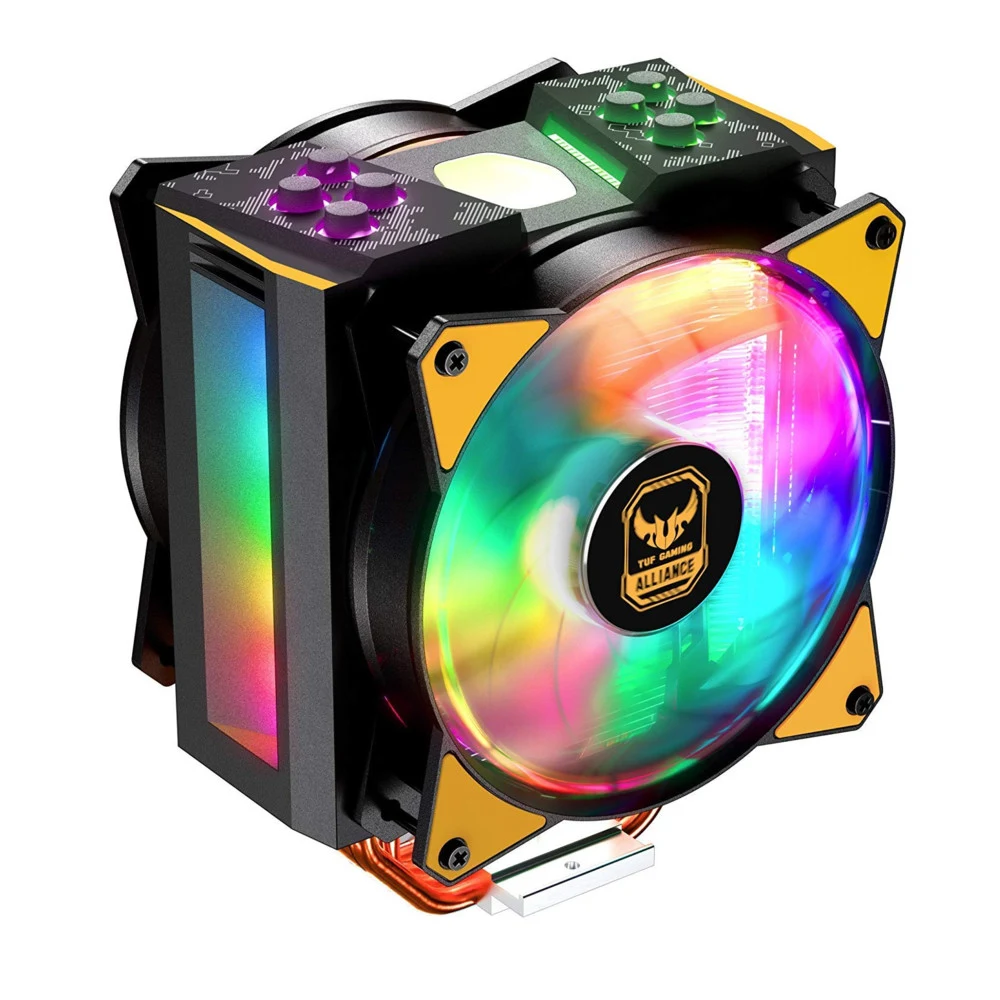 Вентилятор для CPU CoolerMaster MasterAir MA410M TUF TDP 160W Intel&AMD RGB 4-pin(PWM) 600-1800RPM 31dBA(Max) LGA1151/1150/1155/2066/2011-v3/2011/AM4/AM3+/FM2+ MAM-T4PN-AFNPC-R1