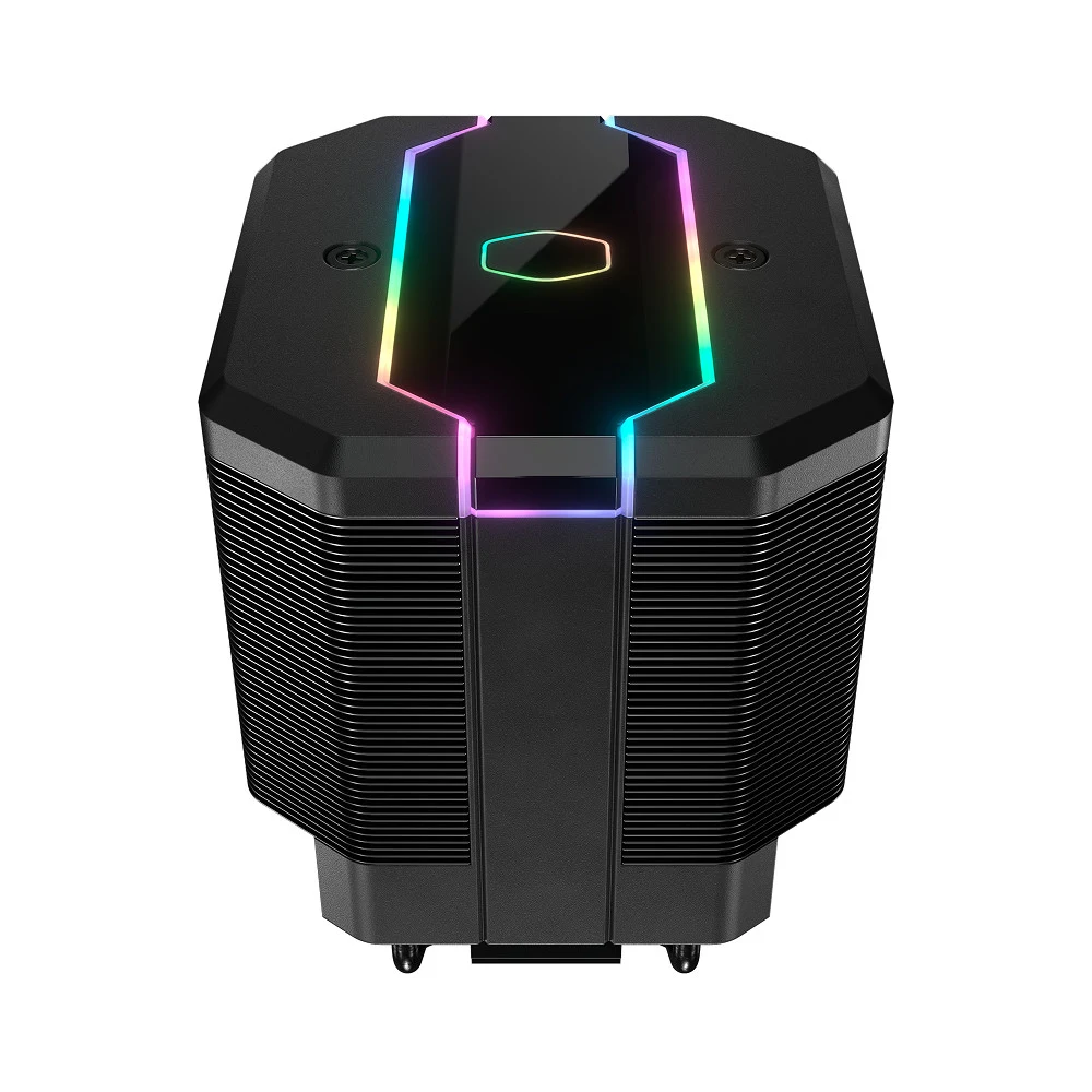 Кулер для процессора/ Cooler Master MasterAir MA620M (200W, 4-pin, 165mm, tower, Al/Cu, ARGB, fans: 1x120mm/57.3CFM/30dBA/2000rpm, 1200/115X/2066/2011-V3/2011/AM4/AM3/AM3+/AM2/AM2+/FM2/FM2+/FM1, ARG