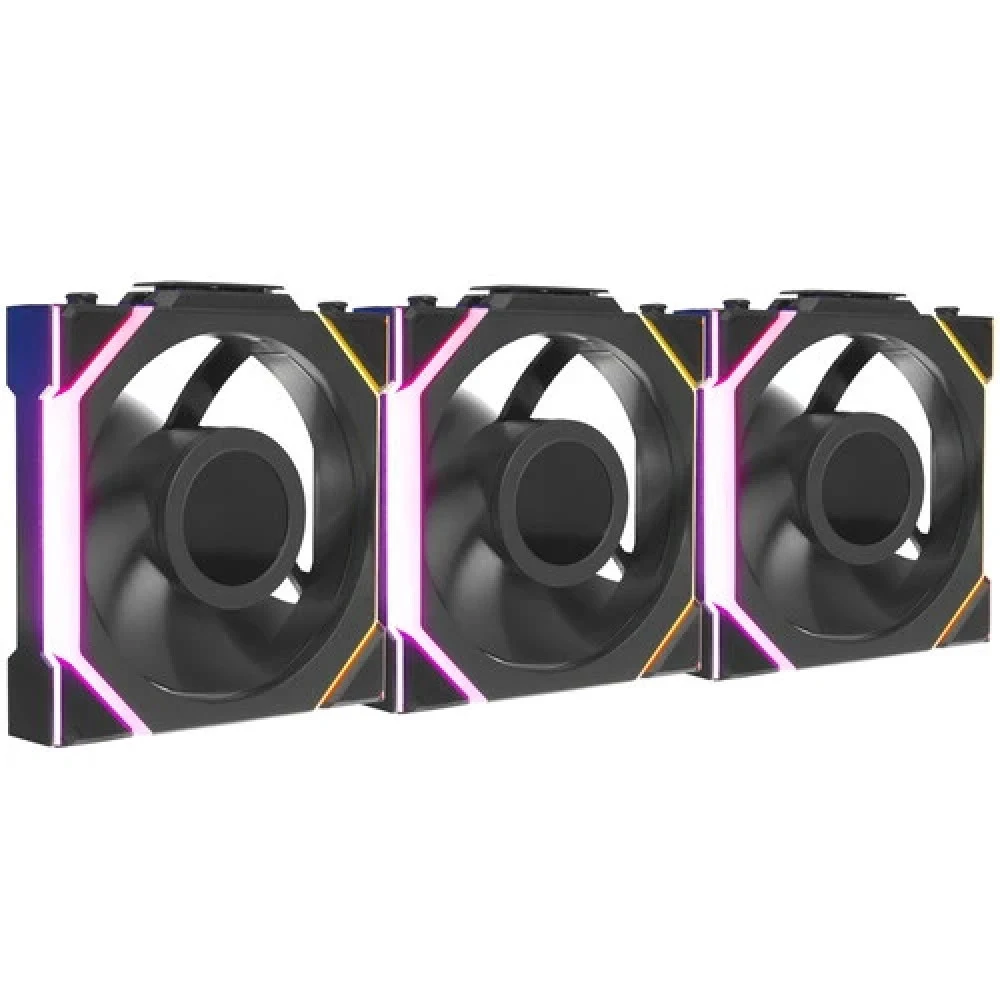 Комплект вентиляторов для корпуса Lian Li Uni Fan SL Wireless LCD 120 ARGB, 3x12cm, Black
