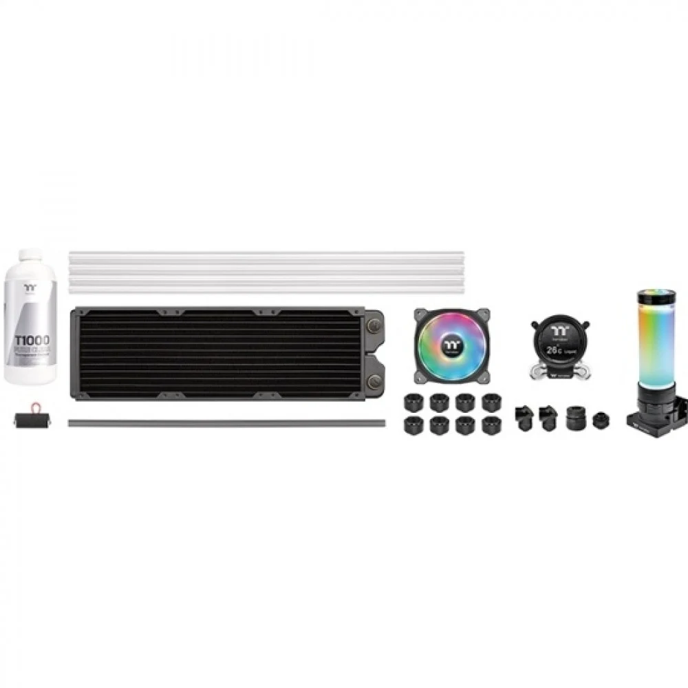 Pacific CLM360 Ultra Hard Tube LIQUID COOLING KIT/DIY LCS/MX2 Water block/Copper Radiator CLM360 /Riing Duo 120 Fan*3/Transparent coolant