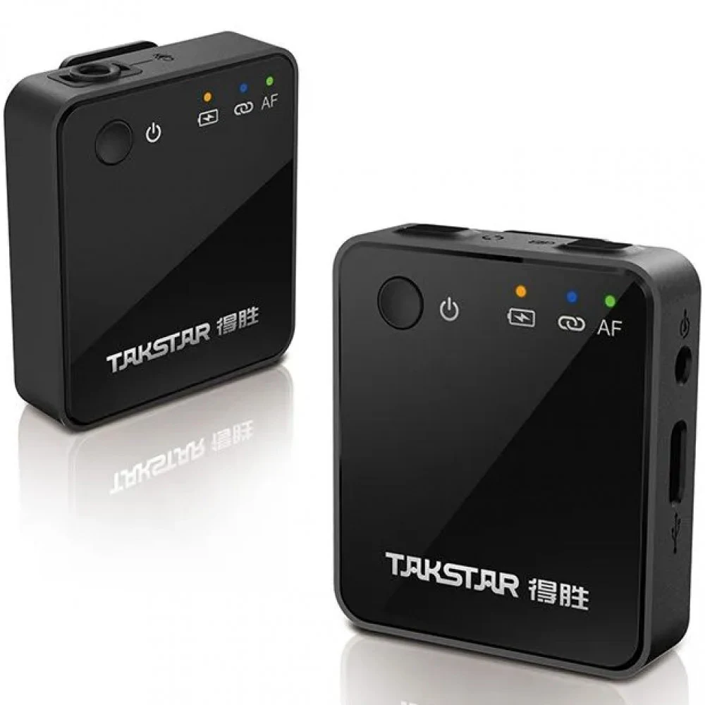 Микрофон Takstar V1 Single Channel version, 100Hz-16kHz, -86dB, 3.5 MiniJack, USB Type-C, Black