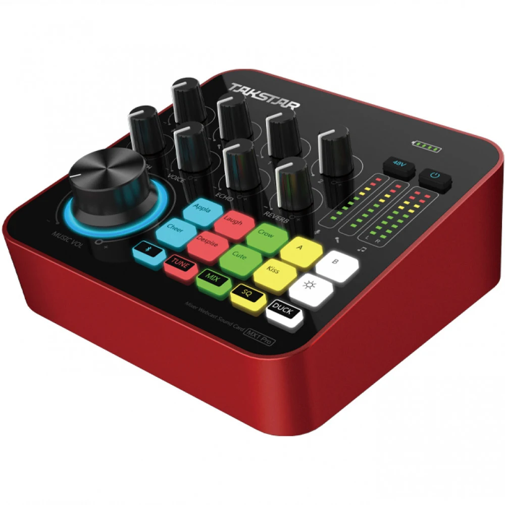 Микшерный пульт Takstar MX1 Pro ,SB 48KHz/16bit, 90 дБ, USB, LiIon