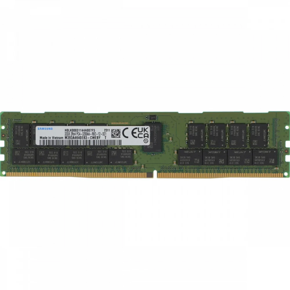 DIMM ECC DDR4 32 GB 3200MHz Samsung, M393A4K40EB3-CWEBQ, Registered, CL22, 37 chip, oem