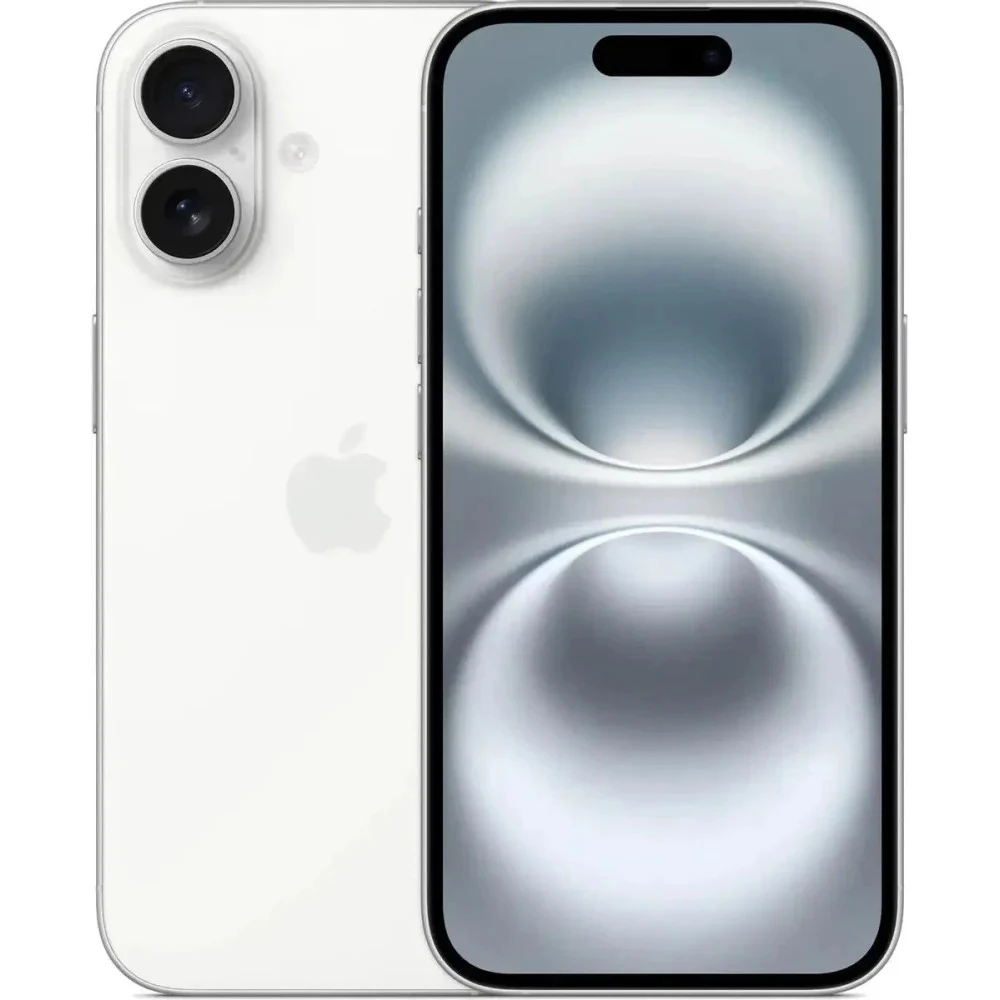 Смартфон Apple iPhone 16 256GB White /6.1"/60 Гц/256 ГБ/А18/1 nano-SIM/1 eSim/4G LTE/5G/BT 5.3/Wi‑Fi 7/NFC/IP68/USB Type-C/белый (MYEF3HN/A)