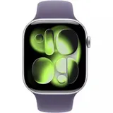 Apple Watch Series 11 GPS 42mm Silver Aluminium Case with Purple Fog Sport Band - M/L,Model A3331