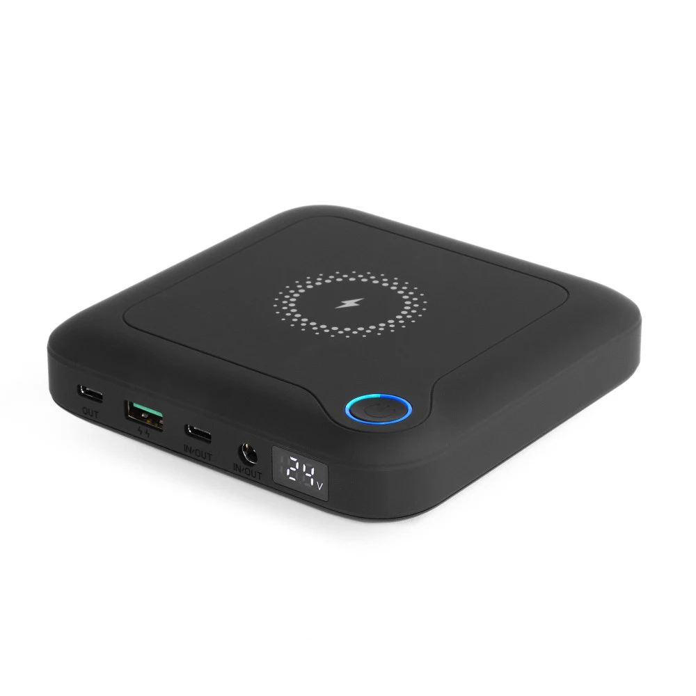 Мобильный аккумулятор TopON TOP-T84 24000mAh 84W 4A беспров.зар. черный (103000)