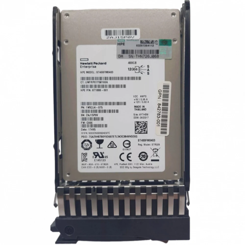 Жесткий диск HP MSA 400GB 12G SAS SFF SSD [N9X95A_REF], N9X95A_REF