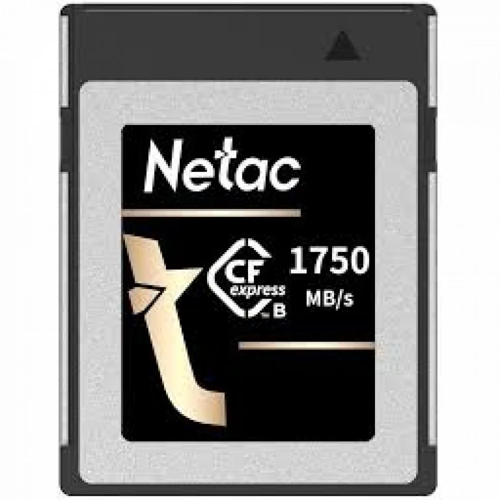 Флеш карта CFexpress 512GB Netac CF2000 <NT02CF2000-512G-S> PCIe Gen 3x2 Type B cards , up to 1750MB/1650MB/