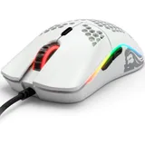 Компьютерная мышь, Glorious, Model O-, GOM-WHITE, Игровая, Оптическая, Проводная, Pixart PMW-3360 Sensor, 12000 DPI, 250+ IPS, 50G, 1000 Hz, RGB, 6 кнопок, Длина провода 2м, Матовый белый