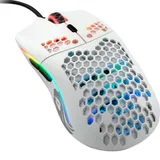 Компьютерная мышь, Glorious, Model O-, GOM-WHITE, Игровая, Оптическая, Проводная, Pixart PMW-3360 Sensor, 12000 DPI, 250+ IPS, 50G, 1000 Hz, RGB, 6 кнопок, Длина провода 2м, Матовый белый