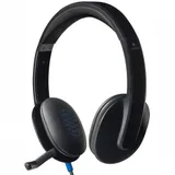 Гарнитура Logitech H540 (981-000480) черная, USB, 20-20000 Гц, накладная конструкция, поворотный микрофон, кабель 1.8м