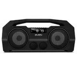 SVEN PS-465, черный, акустическая система 2.0, мощность 2x9 Вт (RMS), Bluetooth, FM, USB, microSD, LED-дисплей, встроенный аккумулятор