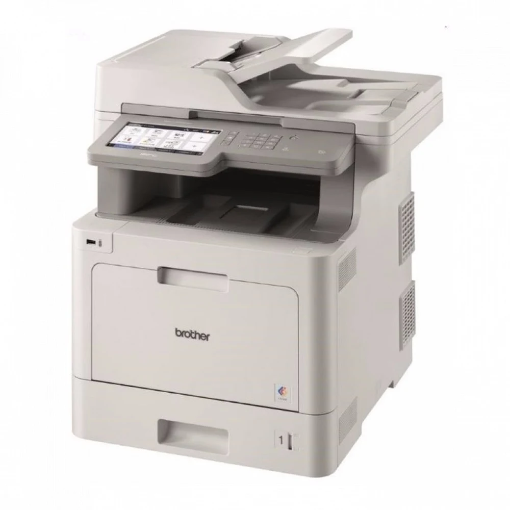 MFCL9570CDWR1 - МФУ Brother MFC-L9570CDW, цветной лазерный, A4, 1Гб, 31стр/мин, PCL, факс, дуплекс, SPDF80, GigaLAN, WiFi, NFC, 1 лоток на 250л, старт.картриджи 6500стр. (чёрный), 6500стр. (цветные)