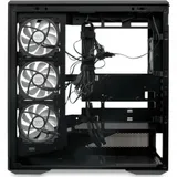 Корпус без блока питания/ Case HSPD F711, Panoramic Full Tower, Black, TG, 0.7 SPCC, 4x120mm ARGB (FN027) ATX, mATX, mITX 190/420/280mm 2x2.5", 2x3.5", 7xPCI 1xUSB-A 3.0, 1xUSB-C 445x235x475mm