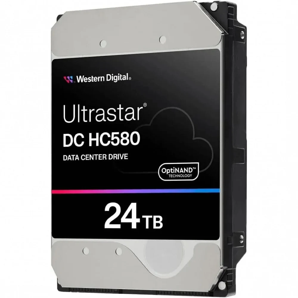 Жесткий диск Western Digital Ultrastar DC HС580 HDD 3.5" SATA 24TB, 7200 rpm, 512MB buffer, 512e/4Kn, 0F62796, 1 year