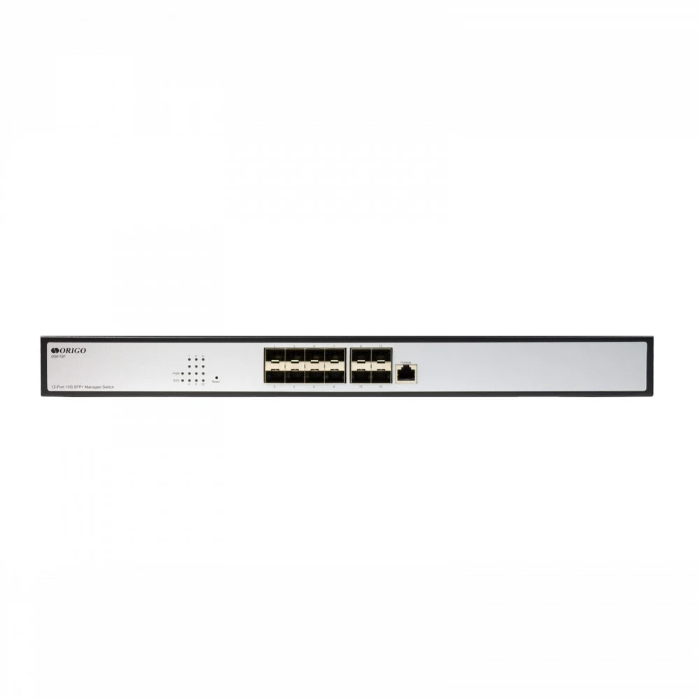 Коммутатор ORIGO OS6112F/A1A Управляемый L3 коммутатор, 12x10GBase-X SFP+, консольный порт RJ-45, комплект для установки в 19" стойку