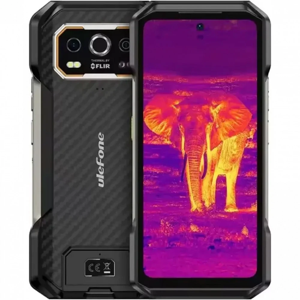 Смартфон Ulefone Armor 27T MediaTek Helio G99 8С RAM12Gb ROM256Gb 6,78" FHD+ IPS 1080x2460 120Hz 4G Android 14 черный 32MP+50MP 64MP Infrared Night Vision Camera Thermal Imaging Sensor NFC GPS 802.1