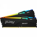 Комплект модулей памяти Kingston 64GB DDR5 5200 DIMM FURY Beast RGB XMP Gaming Memory KF552C40BBAK2-64 Non-ECC, CL40, 1.25V KF552C40BBAK2-64 Non-ECC, CL40, 1.25V, 2RX8 (Kit of 2) 288-pin 16Gbit, RTL