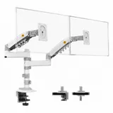 Крепление настольное NB H180-WE с газлифтом для 2х дисплеев 17"-27(32)", 2-9кг, VESA:75-100, белое H180-XE