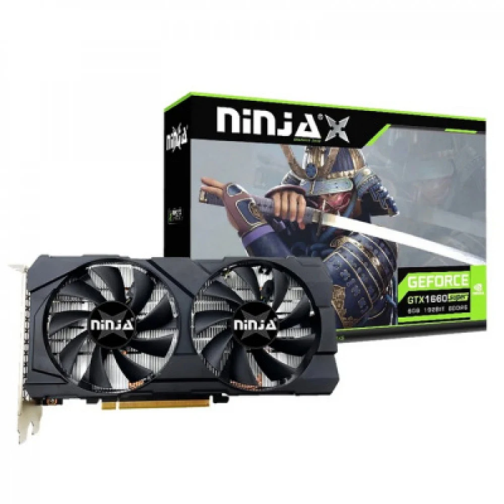 Видеокарта Ninja (Sinotex) GTX1660SUPER PCIE (1408SP) 6GB 192-bit GDDR6 DVI HDMI DP ATX