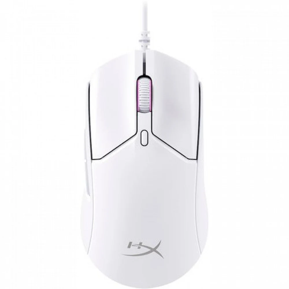 Компьютерная мышь, HyperX, 6N0A8AA, Pulsefire Haste 2, Игровая, Оптическая 32000dpi, 650 IPS, 6 кнопок, Проводная, USB, Белая