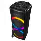 Мобильные колонки SVEN PS-710 2.0 чёрные (2x50 W, mini Jack, 2 х 6.35 мм Jack, USB, NFC, Bluetooth, FM, micro SD, ПДУ, 4400 мA, RGB подсветка)