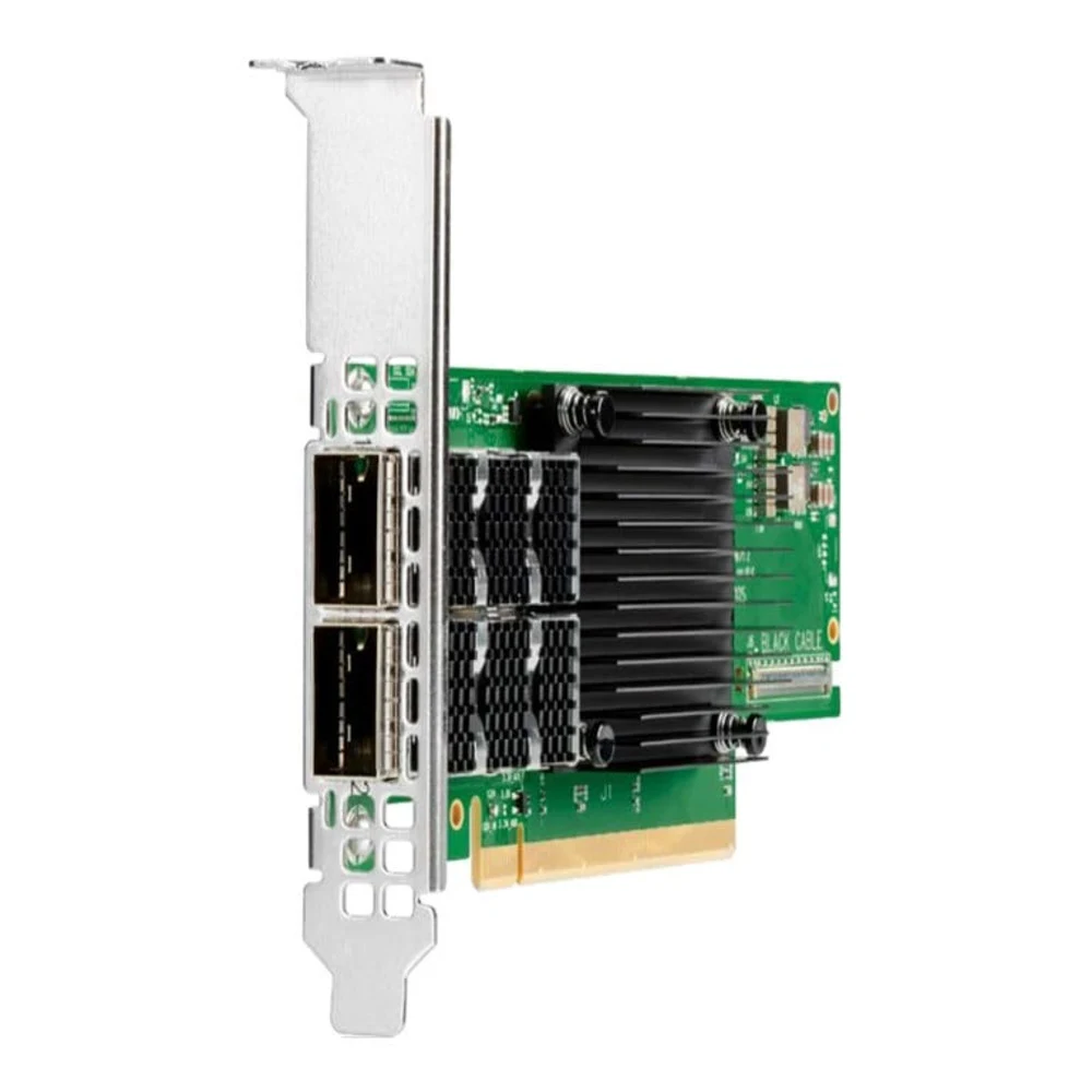 Сетевой адаптер Mellanox MCX653106A-ECAT-SP ConnectX®-6 VPI adapter card, 100Gb/s (HDR100, EDR IB and 100GbE), dual-port QSFP56, PCIe3.0/4.0 x16, tall bracket, single pack (488487)