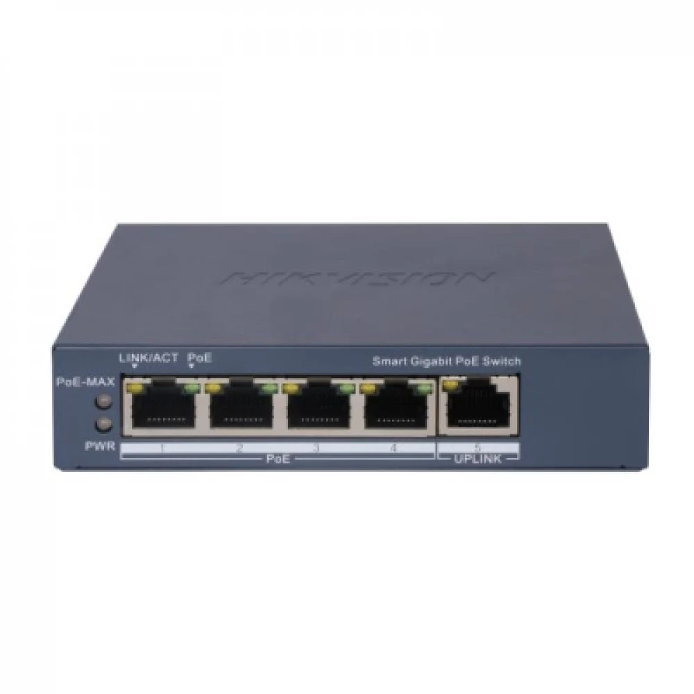 PoE Сетевой коммутатор | Интерфейс: PoE 4×RJ45 1Гбит/с / Uplink 1×RJ45 1Гбит/с | PoE Стандарт: IEEE 802.3af / IEEE 802.3at | Скорость коммутации: 10 Гбит/с | Скорость передачи пакетов: 7.44Мбит/с |