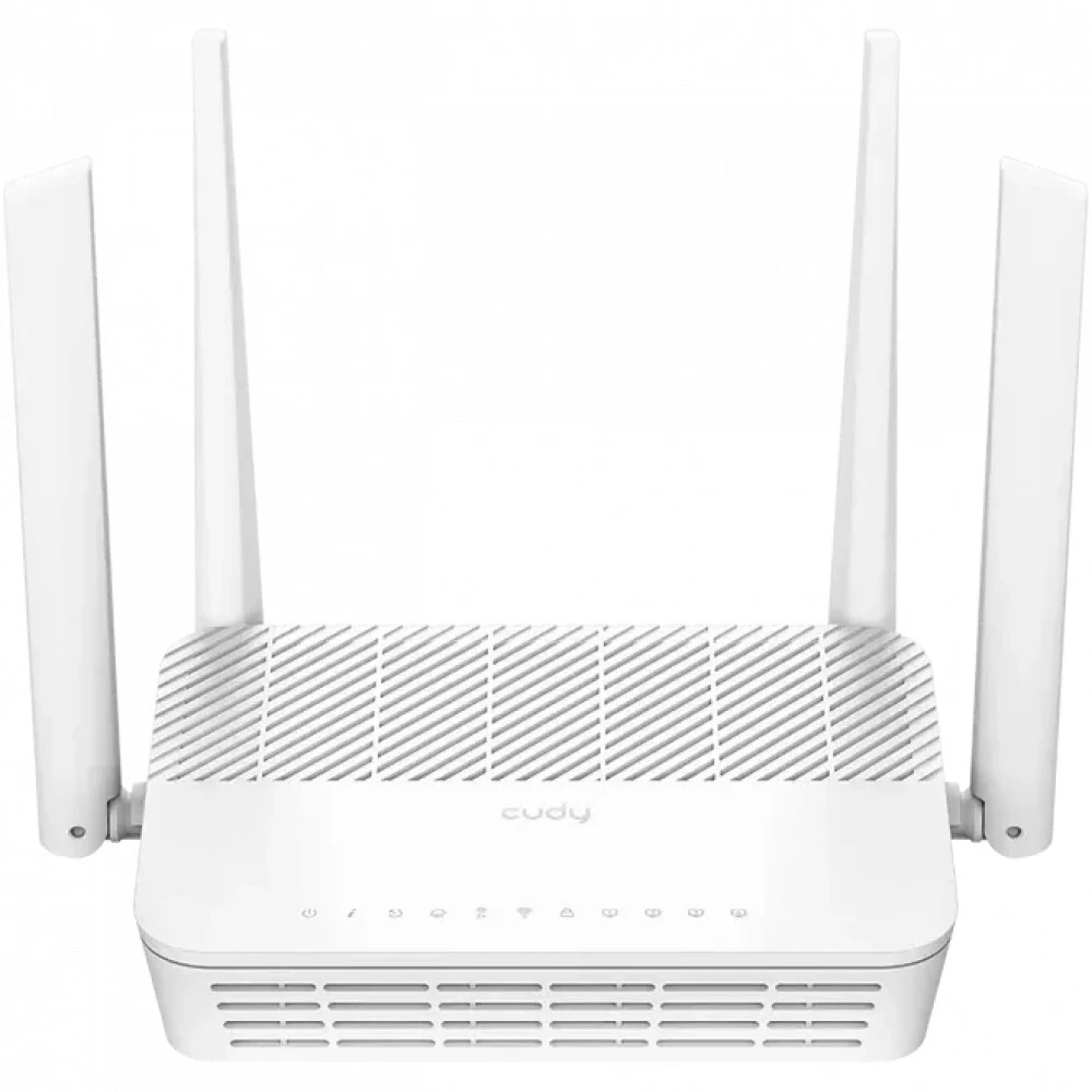 Маршрутизатор CUDY GP3000V AX3000 Wi-Fi 6 VoIP GPON Router Dual Band Gigabit xPON Router, Realtek chipset, GPON/EPON, 2402Mbps at 5GHz + 576Mbps at 2.4GHz, 802.11ax/ac/a/b/g/n, 1 PON Port, 4 Gigabit
