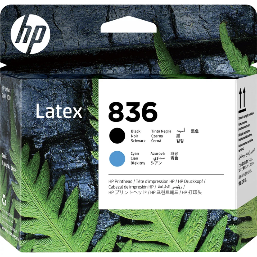 Печатающая головка HP 836 черный/голубой, для HP Latex 700/700 W/800/800 W